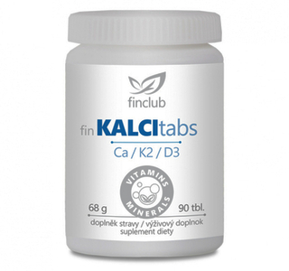 Fin Kalcitabs Vpnik + K2 + D3 90 tabliet