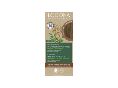 Logona Prkov farba na vlasy ASH BROWN 100g