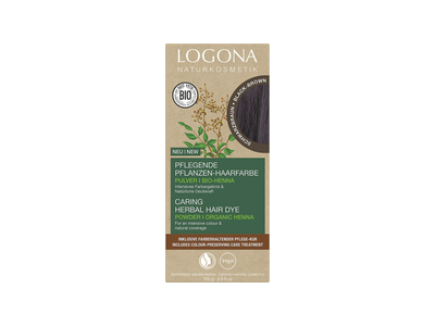 Logona Prkov farba na vlasy Black Brown 100g