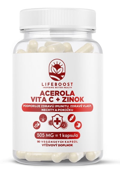 Lifeboost Acerola + Zinok 90 kapsúl