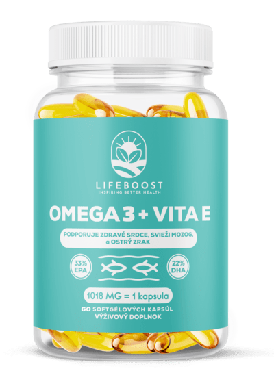 Lifeboost OMEGA 3 + VITA E 60 kapsúl