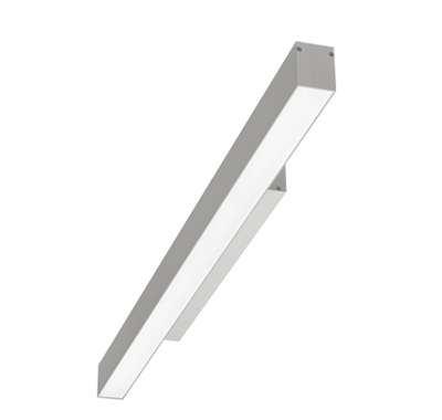 NASLI STELLA FIX LED 49W, nástenné svietidlo, strieborné