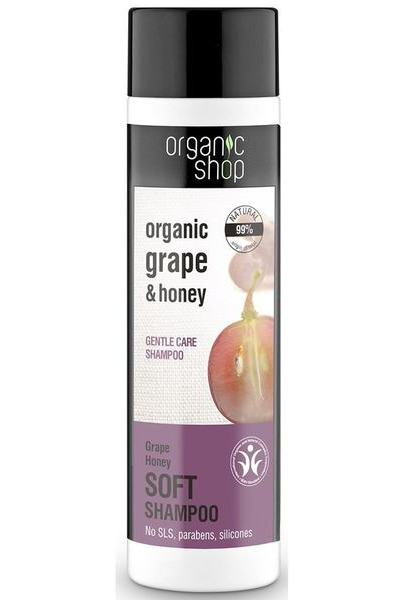 Organic Shop Šampón pre jemnú starostlivosť Grape Honey 280ml