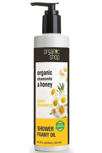 Organic Shop Sprchov peniv olej Med a Harmanek 280ml