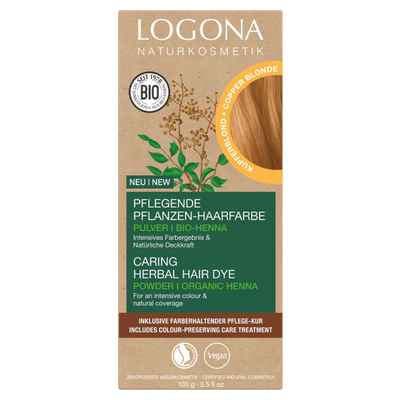 Logona Prkov farba na vlasy Copper Blonde 100g