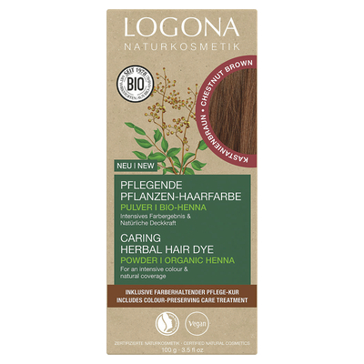 Logona Prkov farba na vlasy Chestnut Brown 100g