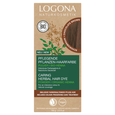 Logona Prkov farba na vlasy Chocolate brown 100g