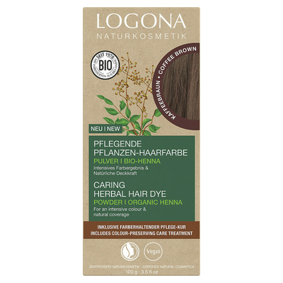 Logona Prkov farba na vlasy Coffee brown 100g