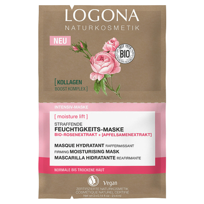 Logona Hydratan maska BIO damask rua - citliv a such ple 2x4ml