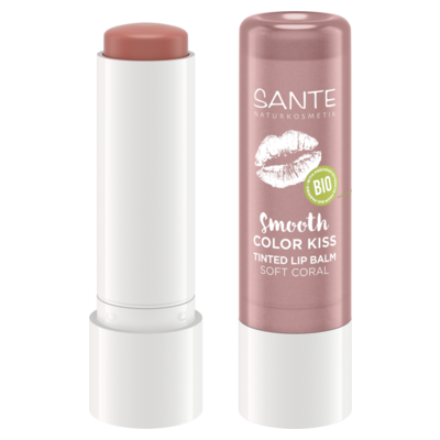 Sante Balzam na pery Smooth Color Kiss 01 soft coral 4,8g