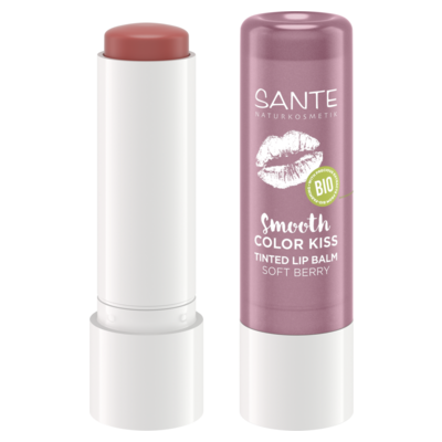 Sante Balzam na pery Smooth Color Kiss 02 soft berry 4,8g