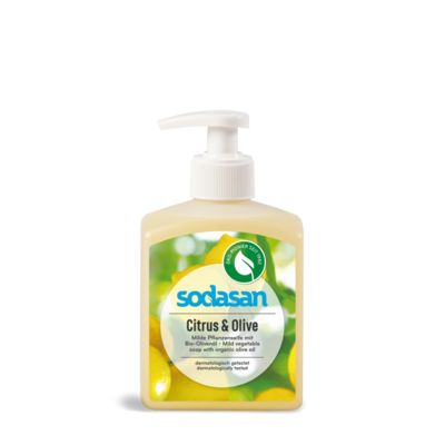 Sodasan BIO tekuté mydlo na ruky Citrón - oliva 300 ml